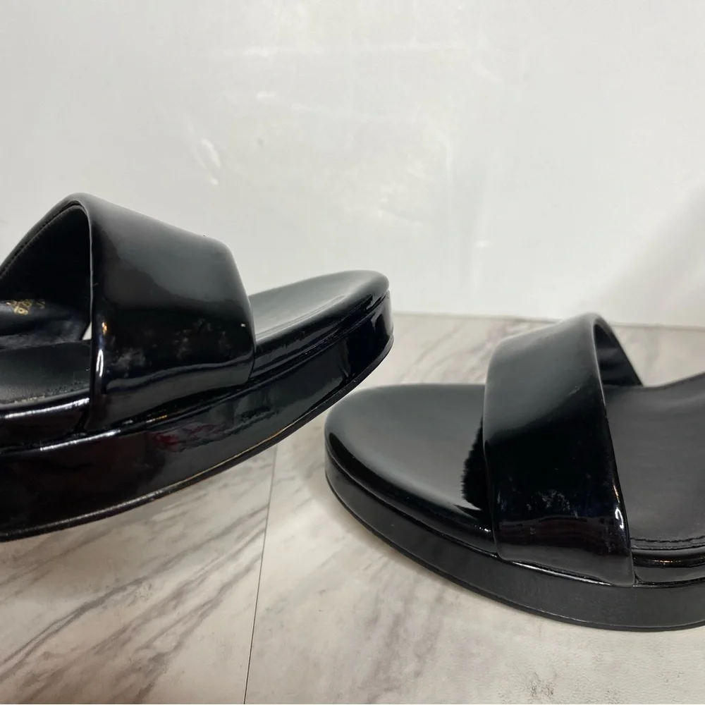 Sam Edelman Jade Black Patent Leather Heeled Sandal 9 1/2 - Picture 6 of 14